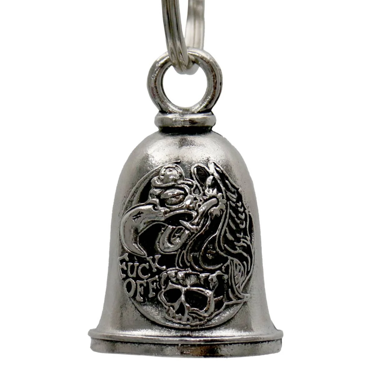 Exceptional Milwaukee Leather MLB9083 Buzzard Motorcycle Good Luck Bell w Key Ring-Key Chain Accessory for Bikers Excellent