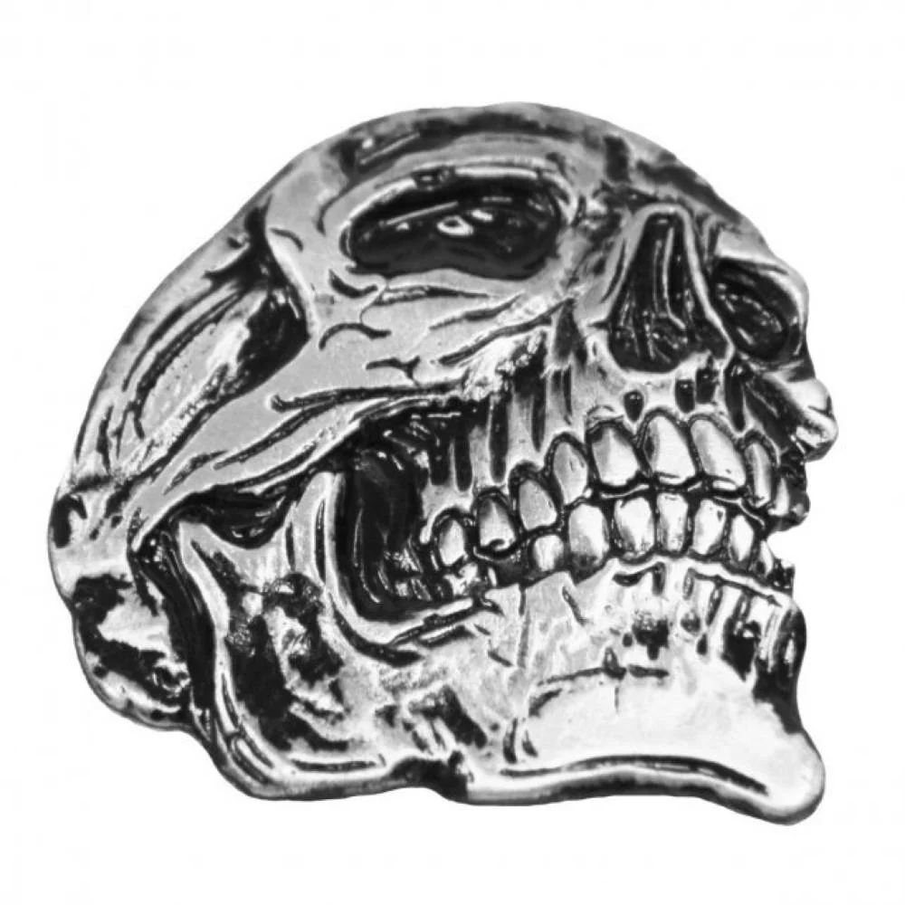 Long-Lasting Milwaukee Leather MLP9262 Spade Skull Pin For Jackets Vest Hats and Clothing Convenient