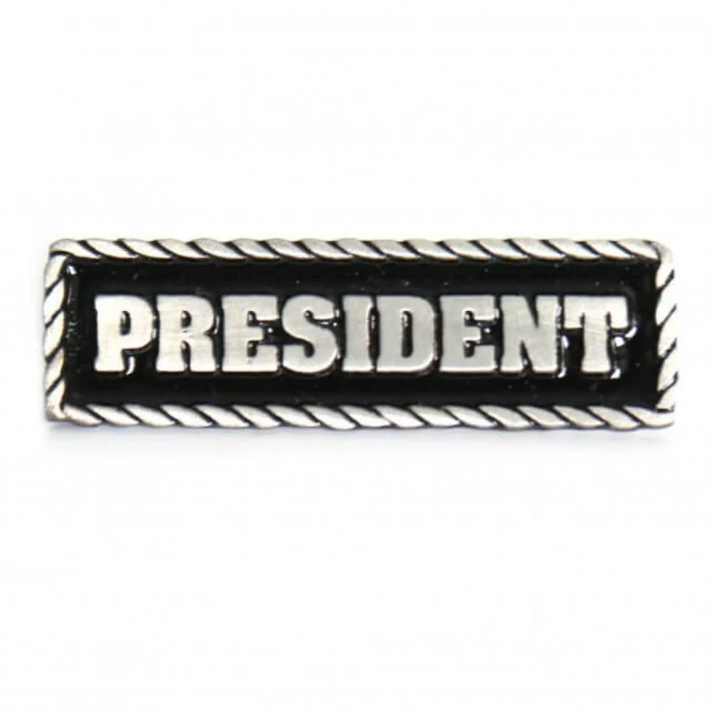 Convenient Milwaukee Leather MLP9222 President Pin For Jackets Vest Hats and Clothing Quality