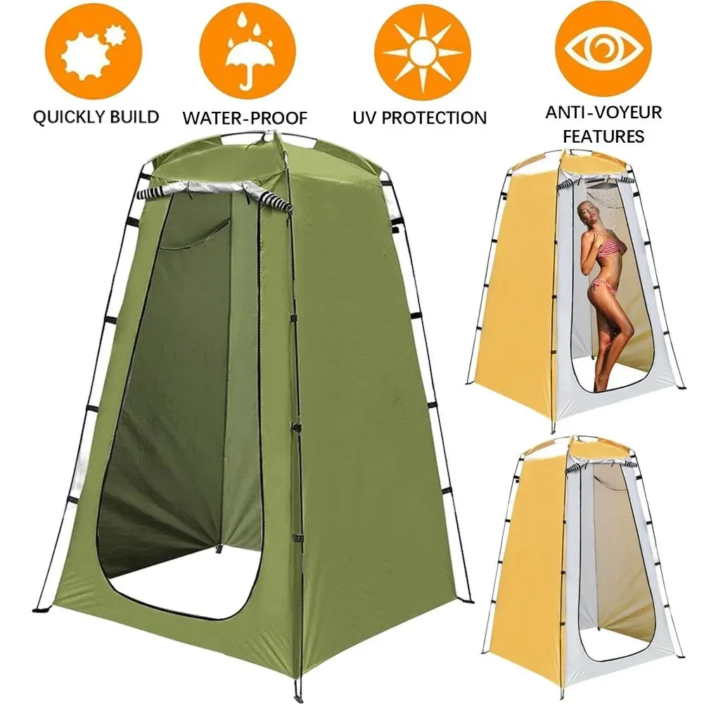 Crafted Portable Privacy Shower Tent – Waterproof Changing Room Shelter for Camping Hiking Beach and Outdoor Activities Innovative