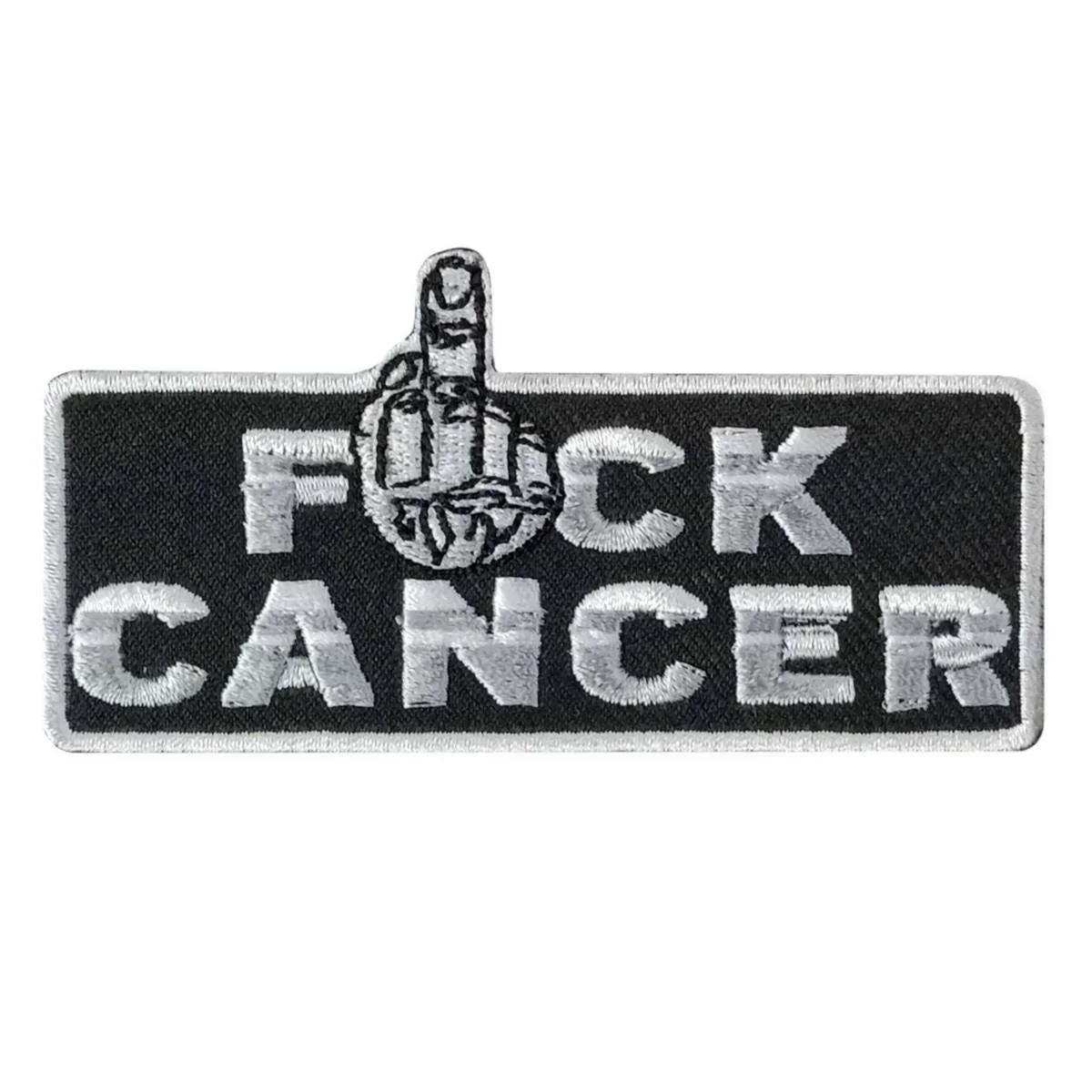Elegant Hot Leathers Fuck Cancer 4 X 2 Embroidered Patch PPW1100 Soft