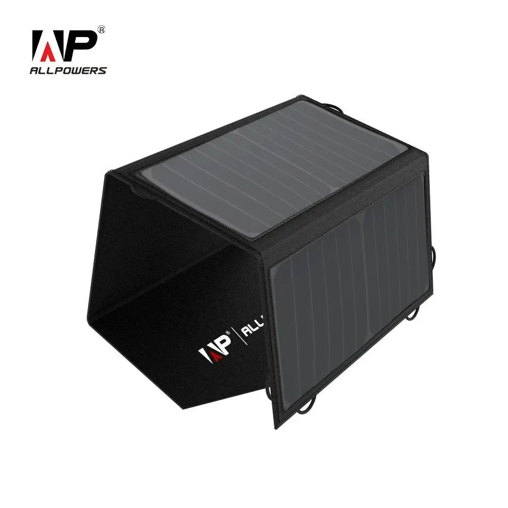 Excellent 18V 21W Solar Charger Waterproof Foldable Solar Power Bank for 12V Car Battery Mobile Phone Outdoor Hiking Proven