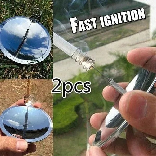 Minimalist 1 2pcs Camping Survival Solar Lighter – Waterproof Windproof Fire St Smart