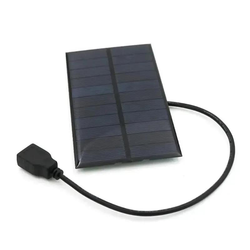 High-Performance 5.5W USB Solar Panel Power Bank Charger – Compact Solar Charger for Smart Phones Tablets Hiking and Camping Effective