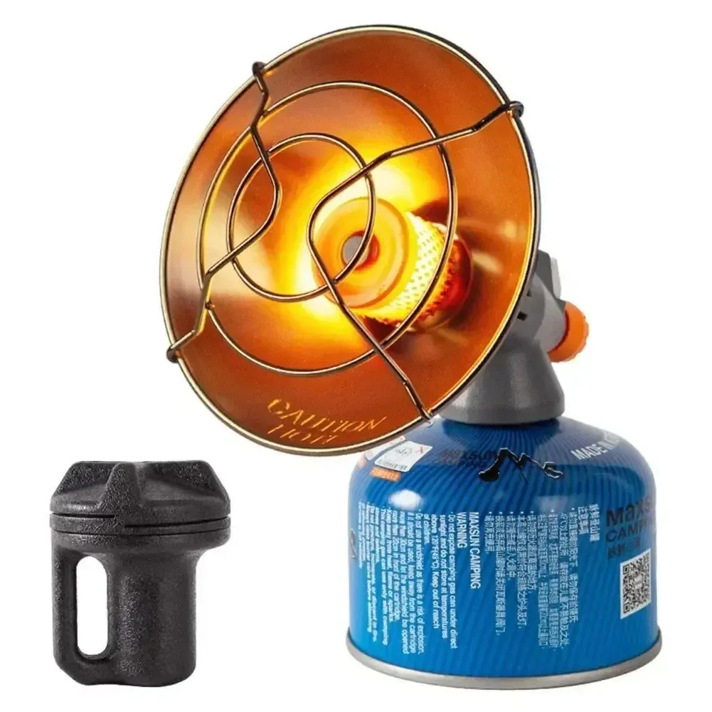 User-Friendly Portable Mini Gas Butane Heater with Storage Box Windproof Burner for Outdoor Camping Stainless Steel Construction Functional