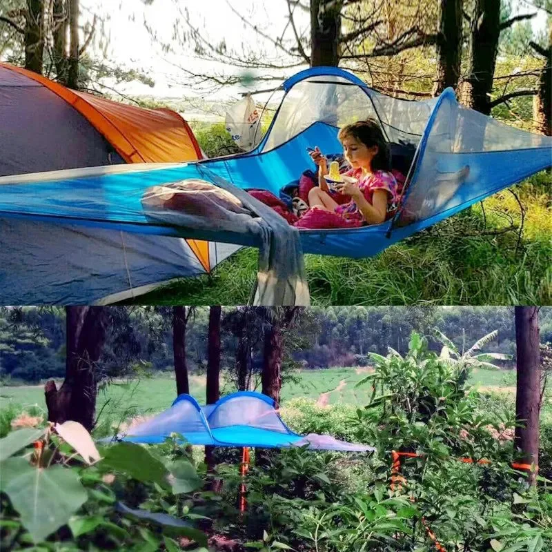 Reliable Travel Waterproof Triangle Hammock Tree Tent Trip Air Tent Recyclable