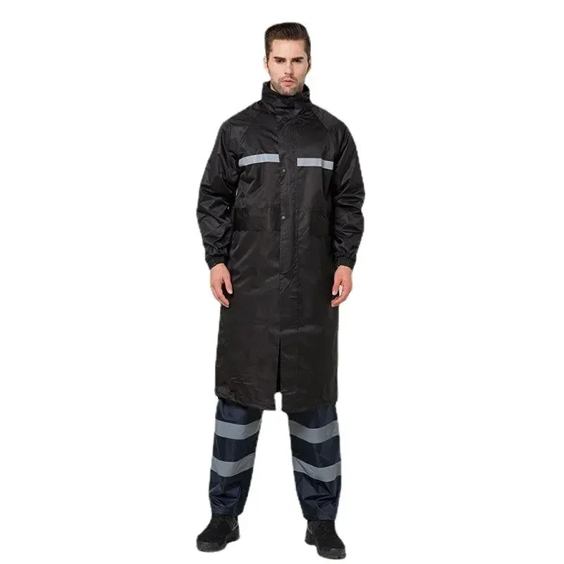 Optimized Camouflage Reflective Long One-Piece Raincoat – Waterproof Poncho for Men and Women Casual