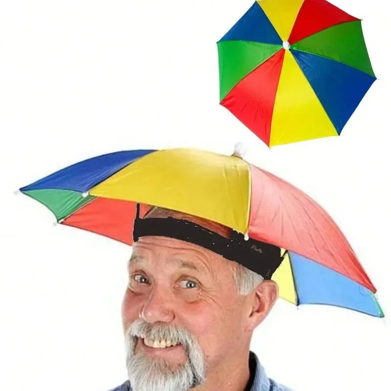 Fine Portable Folding Rain Hat Umbrella – Anti-UV Fishing Sun Shade Cap for Outdoor Activities Next-Generation