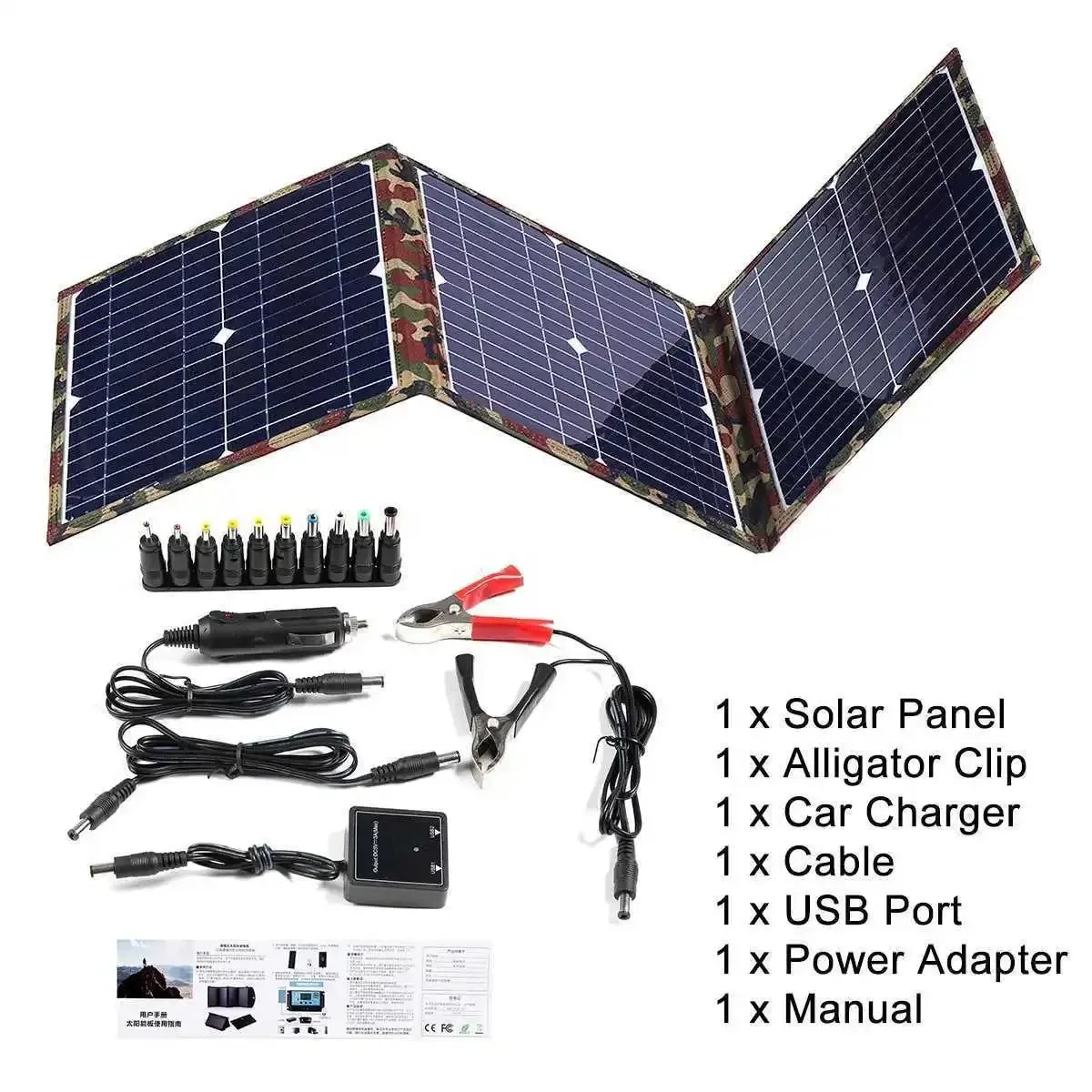 Crafted 800W Foldable Solar Panel Kit — 18V Portable Power Station with MPPT Charger for Camping RV Car Boat Consistent