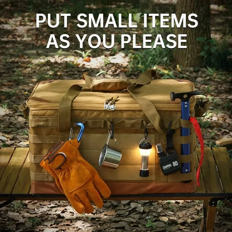 Prestigious 30L 45L 60L Heavy-Duty Camping Storage Bag – Waterproof Multi-Compartment Organizer for Gas Tanks Cookware Genuine