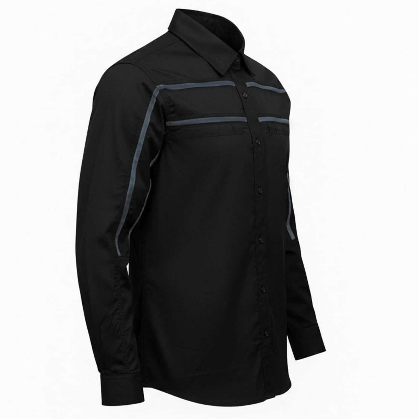Elegant MMCC Men’s Octane Black Gray Cotton Mechanic Shirt – MMC16000 Comfortable