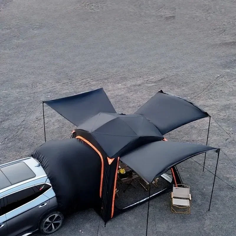 Crafted Quick-Open Hydraulic Roof Tent – 5-8 Person Double-Layer 3000mm Waterproof 210D Oxford All-Season Innovative