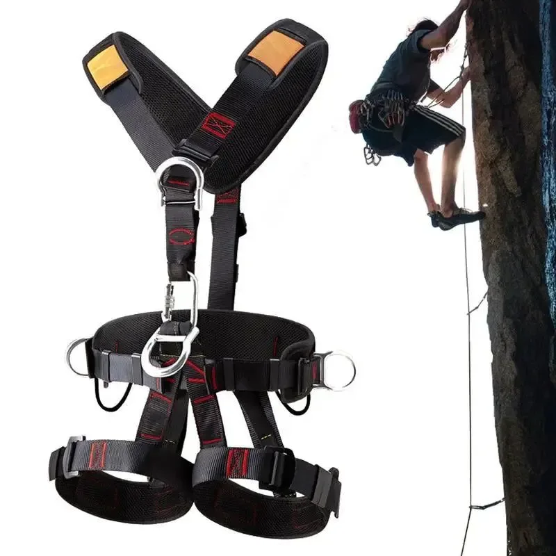 Environmentally Friendly 5-Point Safety Harness – Adjustable Fall Protection Kit for Climbing Construction User-Friendly