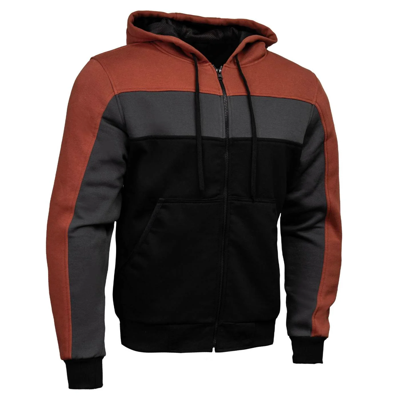 Stylish Milwaukee Leather Men’s Streetguard Riding Hoodie – Aramid Reinforced with CE Shoulder and Elbow Armor – MPM1789 Unique