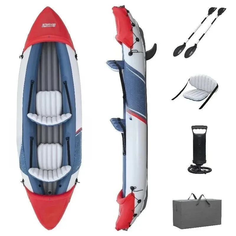 Proven Inflatable 2-Person Fishing Kayak – Lite-Rapid Design for Easy Transport Effective