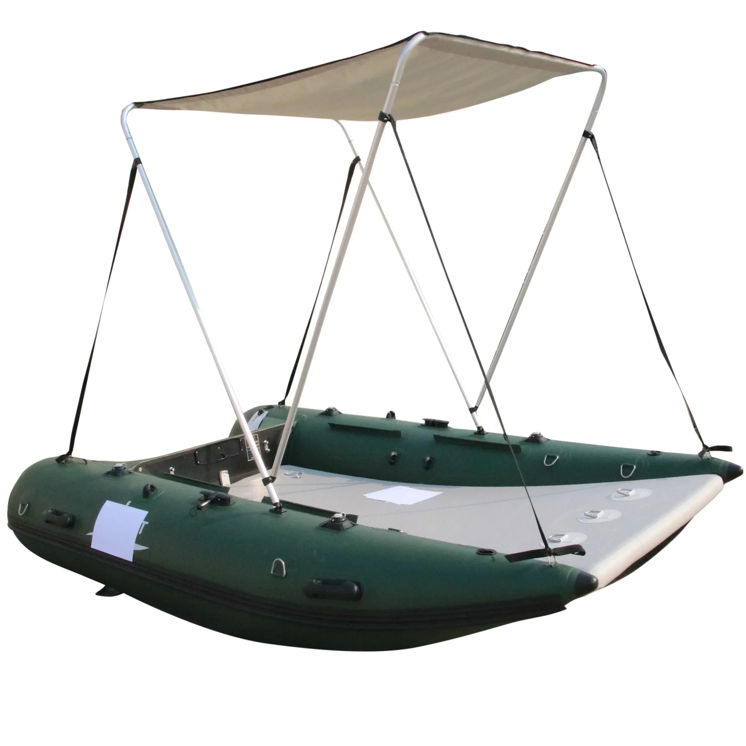 Secure 310cm Inflatable Catamaran Speed Boat – 4-Person PVC Marine Craft Smooth