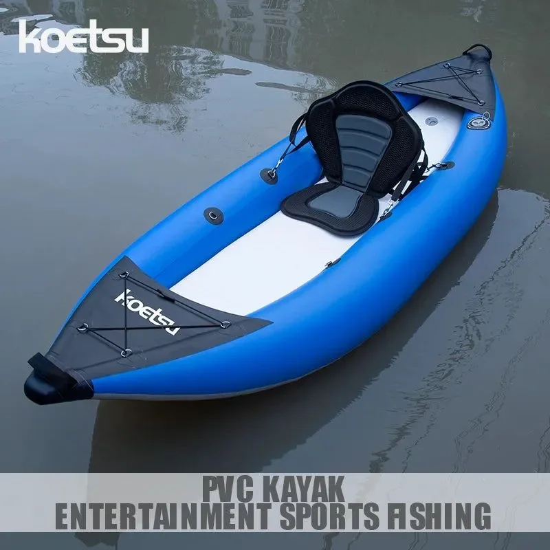 Professional Lightweight Stable PVC Inflatable Kayak for Single or Tandem Adventures Sophisticated