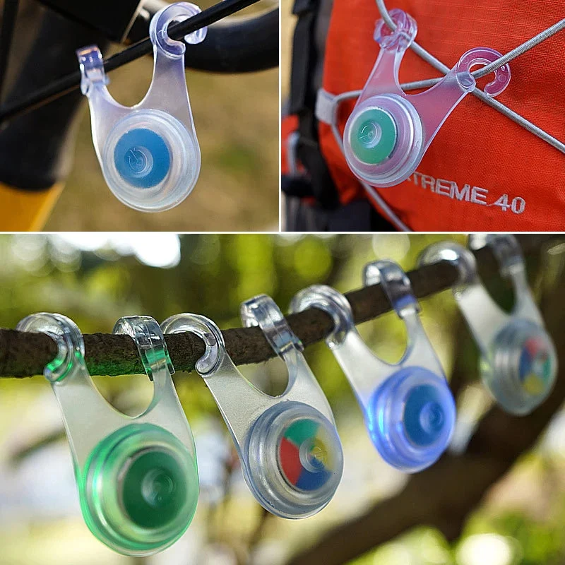 Authentic 10PCS Waterproof LED Tent Lights – Mini Hanging Safety Lights for Camping Cycling Outdoor Use Minimalist