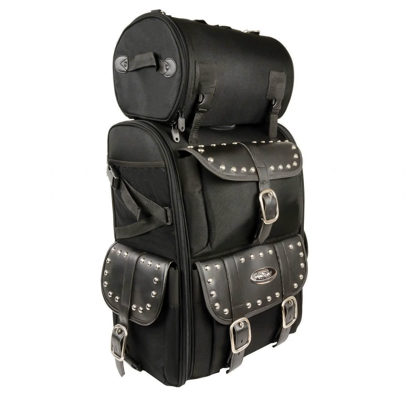 Carefully Designed Milwaukee Performance SH673 X-Large Black Textile 2-Piece Studded Motorcycle Touring Pack Proven