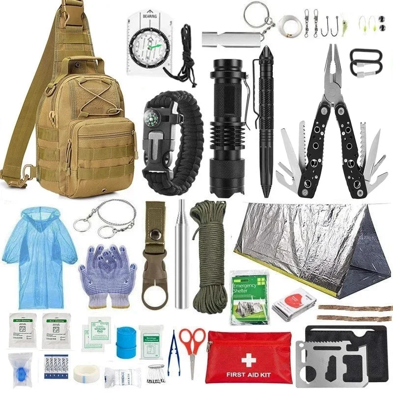 Easy-to-Use Portable MOLLE IFAK Survival First Aid Kit – Full Set for Camping Hiking Trauma Response Optimized