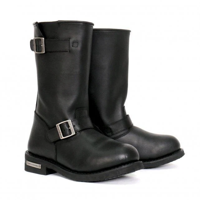 Excellent Hot Leathers Men’s Iron Road Black Engineer Boots – BTM1002Iron RoadIron Road Premium Material