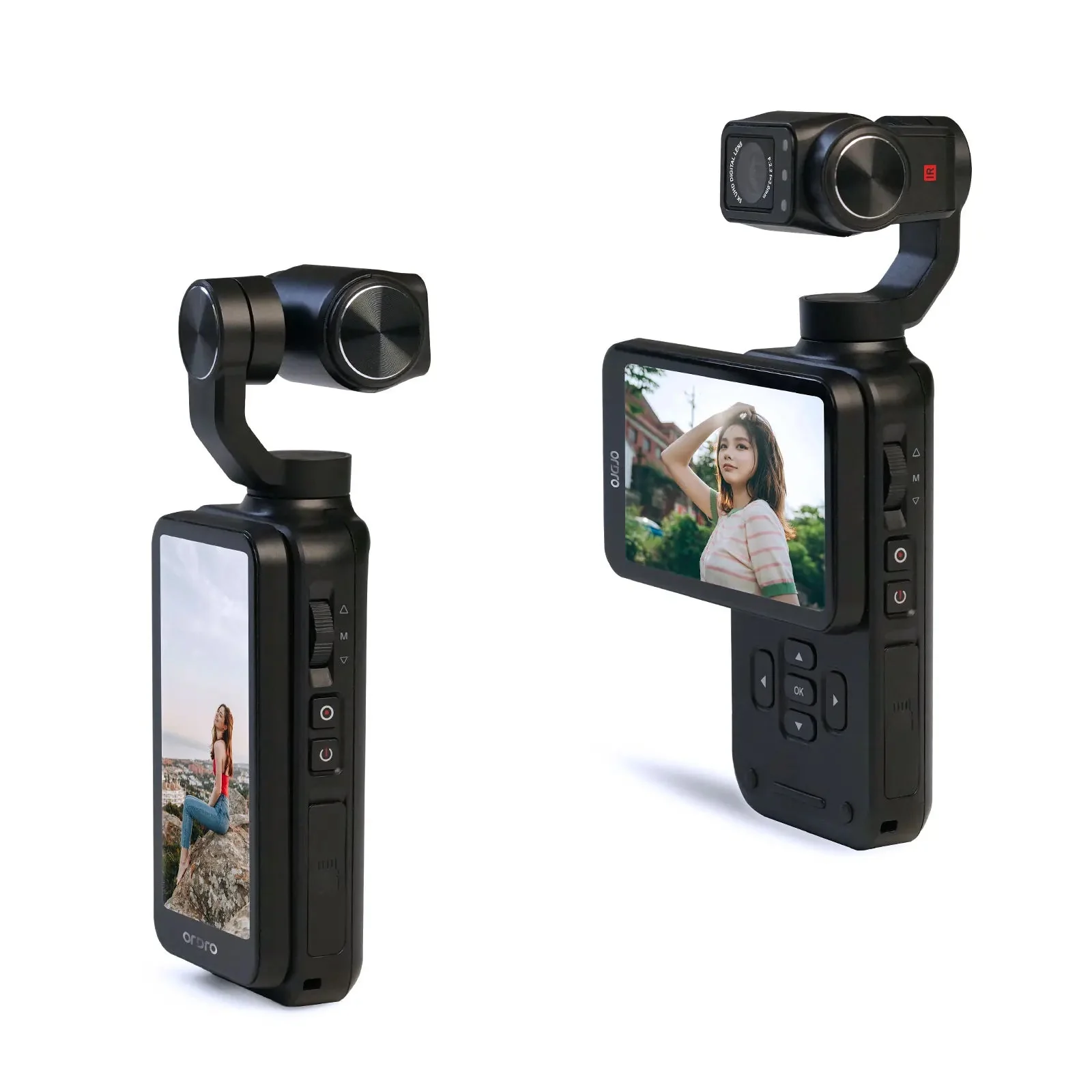 Secure ORDRO M5 4K Action Camera – 3-Axis Gimbal Stabilisation IR Night Vision 3.5 Touch Screen Vlog Camcorder First-Class