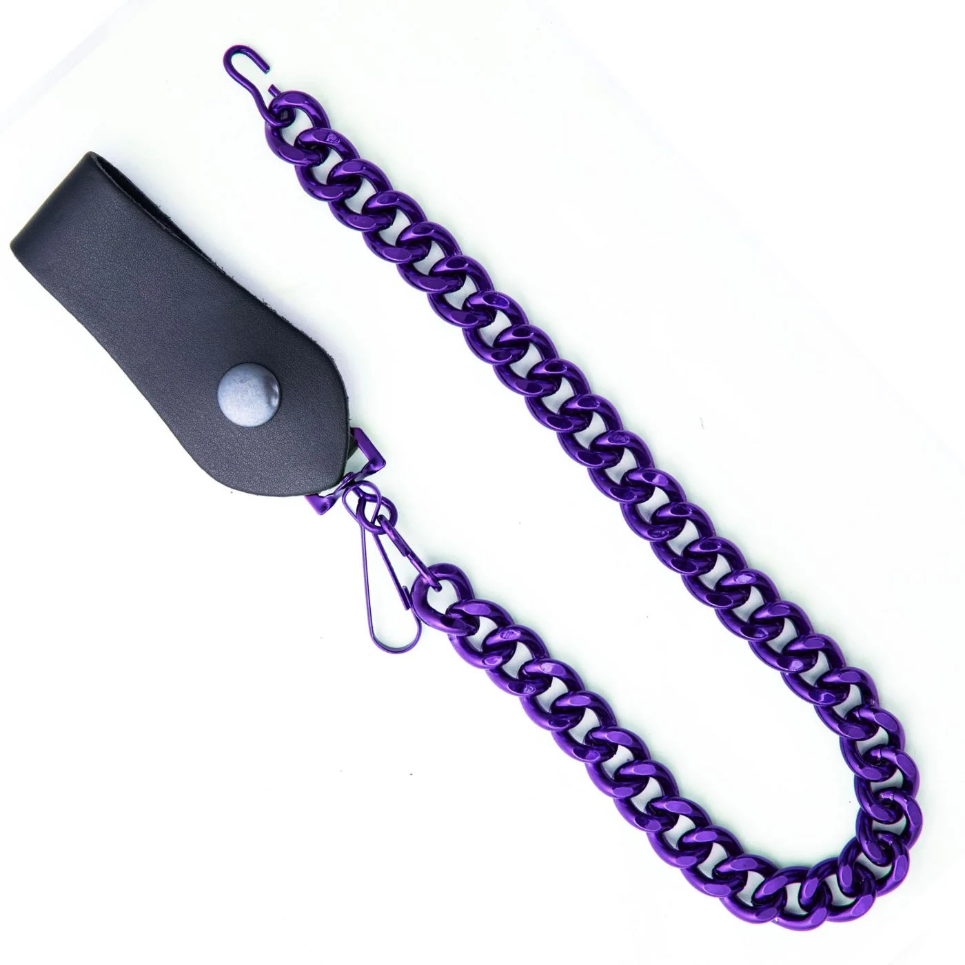 Expertly Made Milwaukee Leather MLC78963 Purple Metal Anti-Theft 16 Inch Wallet Chain with Snap-On Belt Loop and Key Holder Stylish