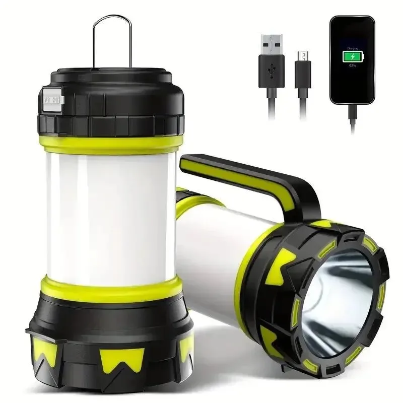 Authentic Linterna LED recargable potente – Linterna de camping portátil e impermeable Modern