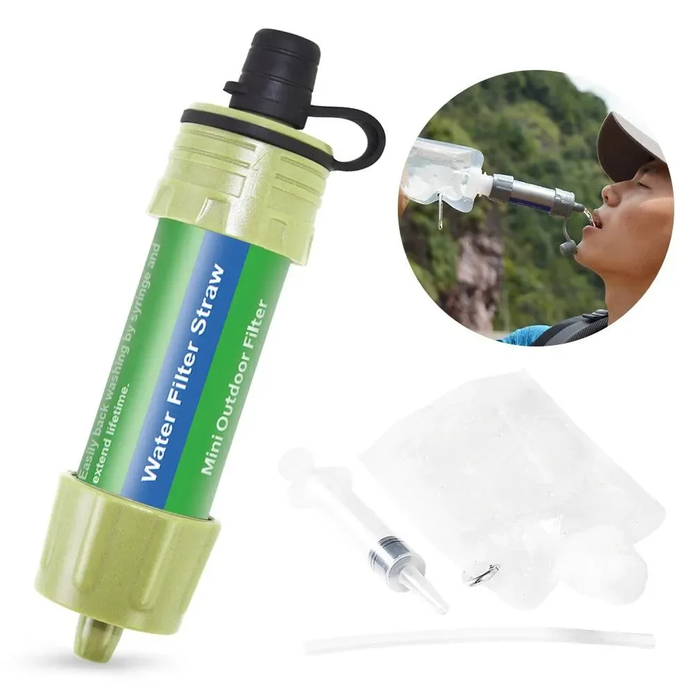 Quality Purificador de agua para supervivencia al aire libre mini filtro de paja para emergencias PRESUPUESTO Specialty
