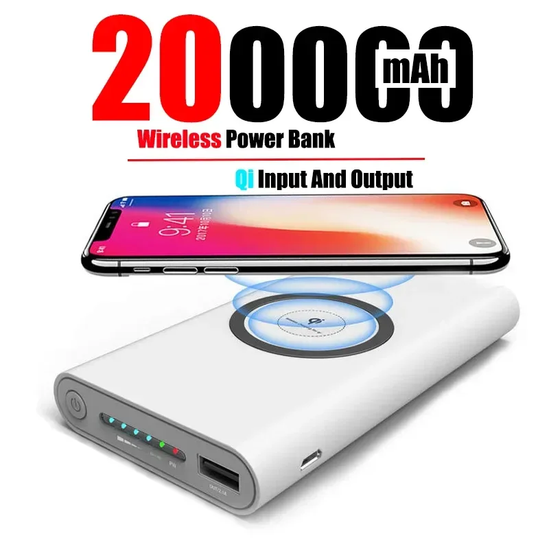 Comfortable Banco de energía de carga rápida inalámbrica bidireccional de 200000 mAh Fast