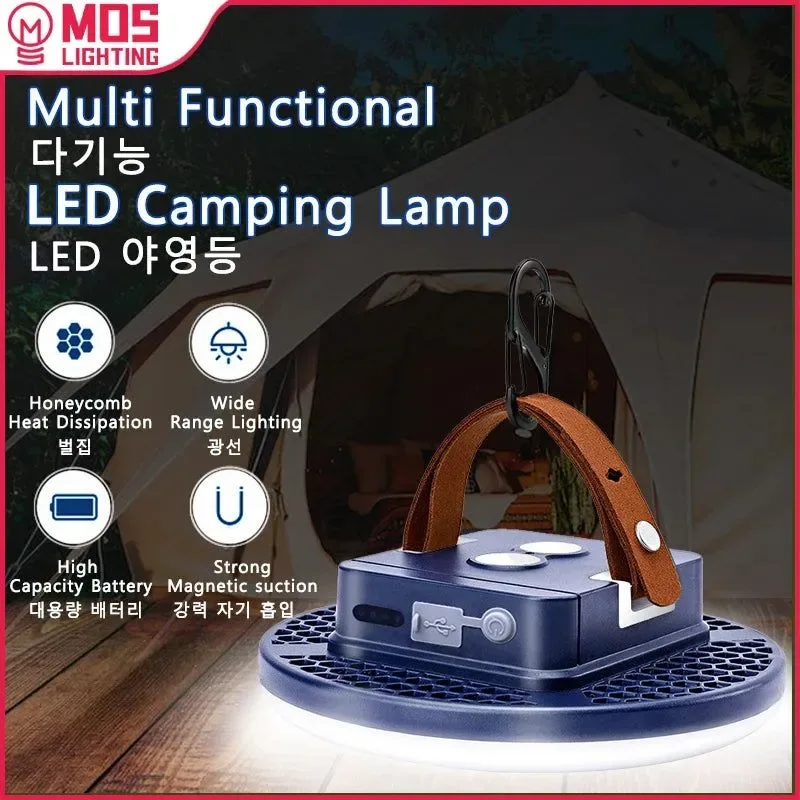 Verified Linterna recargable para acampar al aire libre potente iluminación LED para aventuras Safe