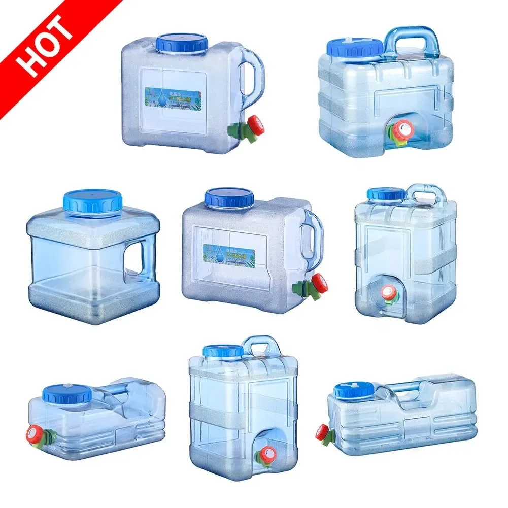 Durable Cubo de agua portátil con grifo i para actividades al aire libre y camping. Detailed