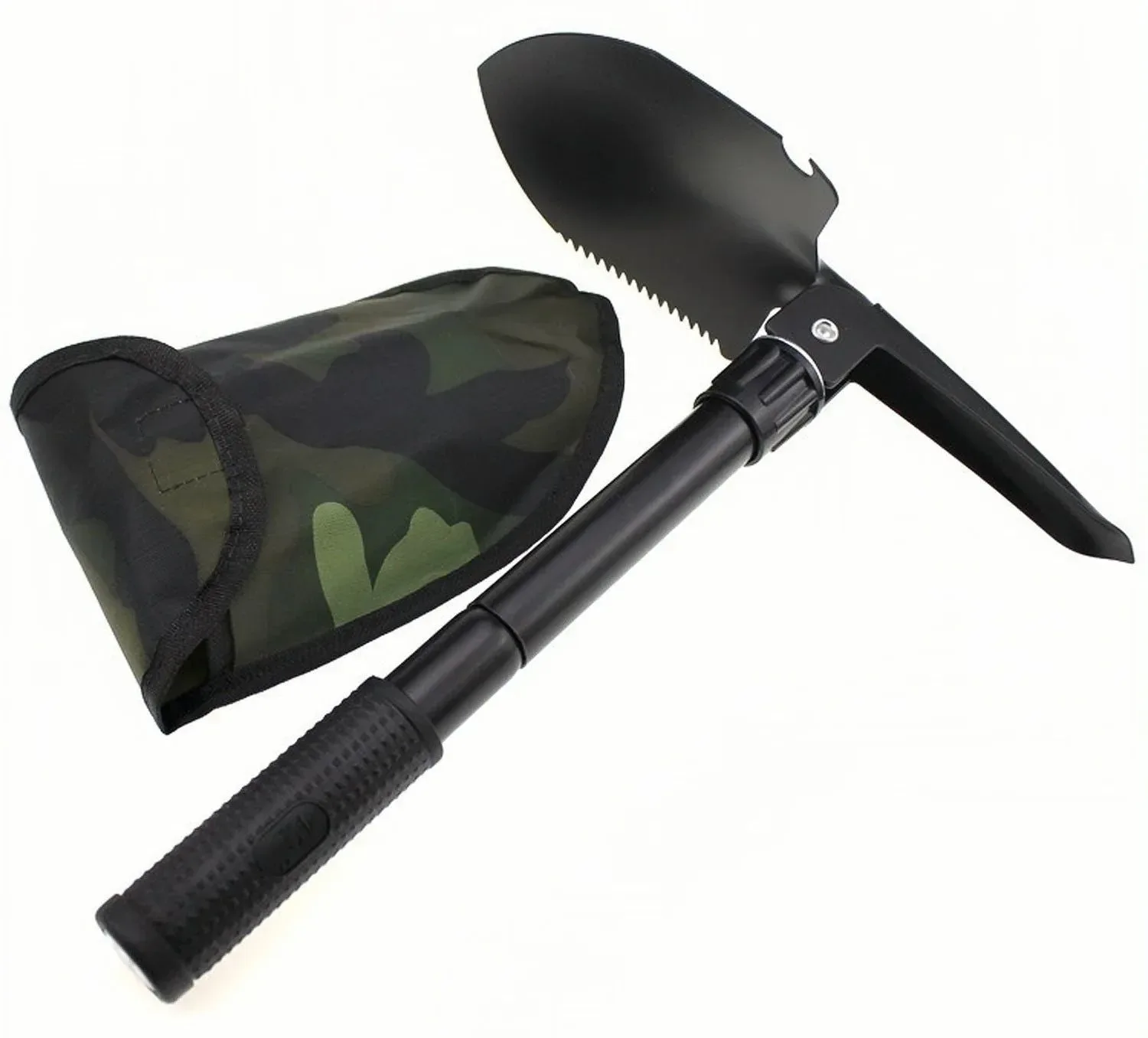 Fashionable Pala de camping multifunción pala plegable de supervivencia para uso táctico militar senderismo y jardinería. Clean