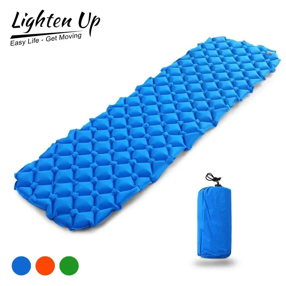 Optimized Colchoneta inflable ultraligera para acampar colchón aislante para mochileros y senderismo Colchoneta inflable ultraligera para acampar Lighten Up i para mochileros senderismo y camping. Solid