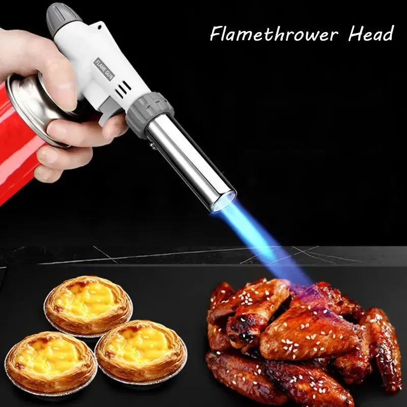 Powerful Soplete de gas butano de encendido automático para cocinar y soldar – Soplete de llama para barbacoa camping y cocina Artisan