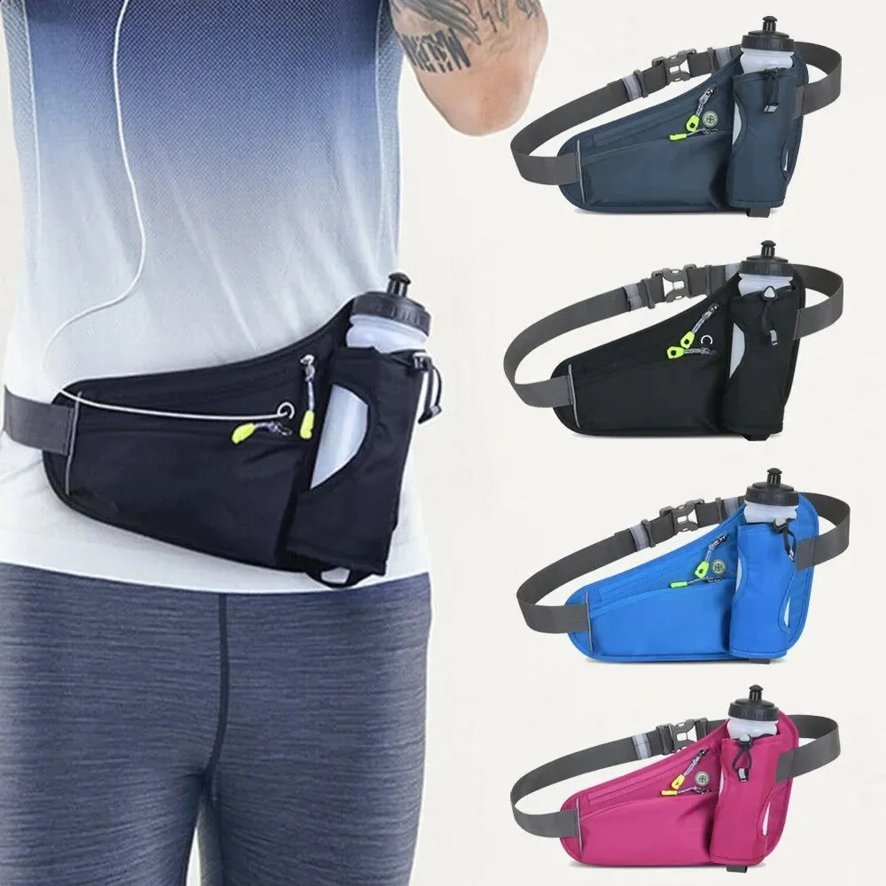 Stylish Riñonera para correr con portabotellas i para actividades al aire libre como acampada senderismo fitness y ciclismo i para hombres y mujeres. Crafted