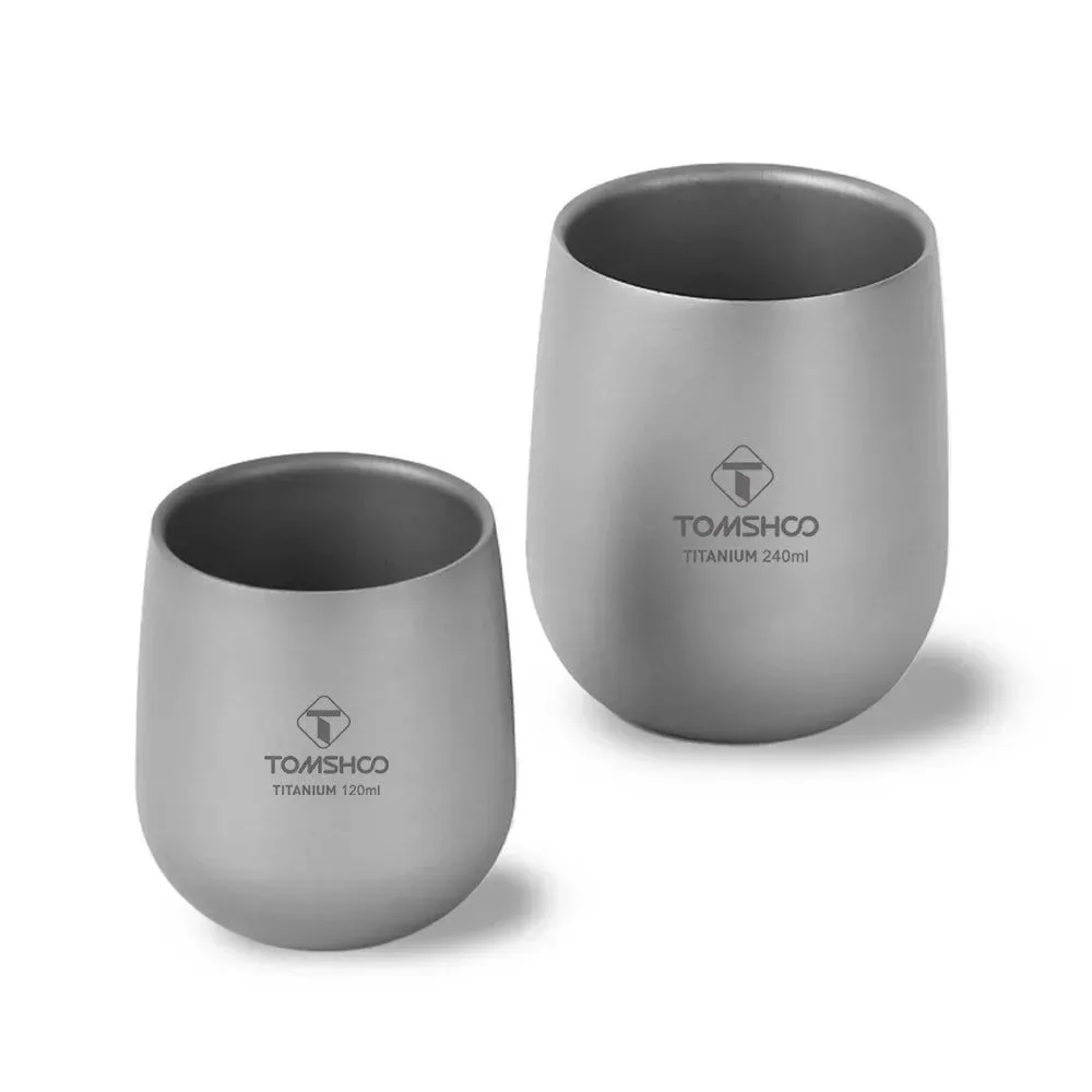 Contemporary Vaso de bebida de doble pared con aislamiento de titanio para acampar y hacer senderismo al aire libre Genuine