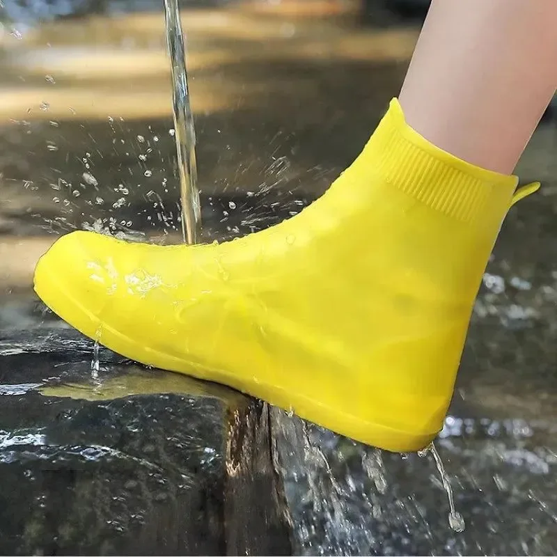 Original Design 1 par de fundas impermeables reutilizables para zapatos – Protectores de silicona antideslizantes para botas de lluvia y zapatillas Innovative