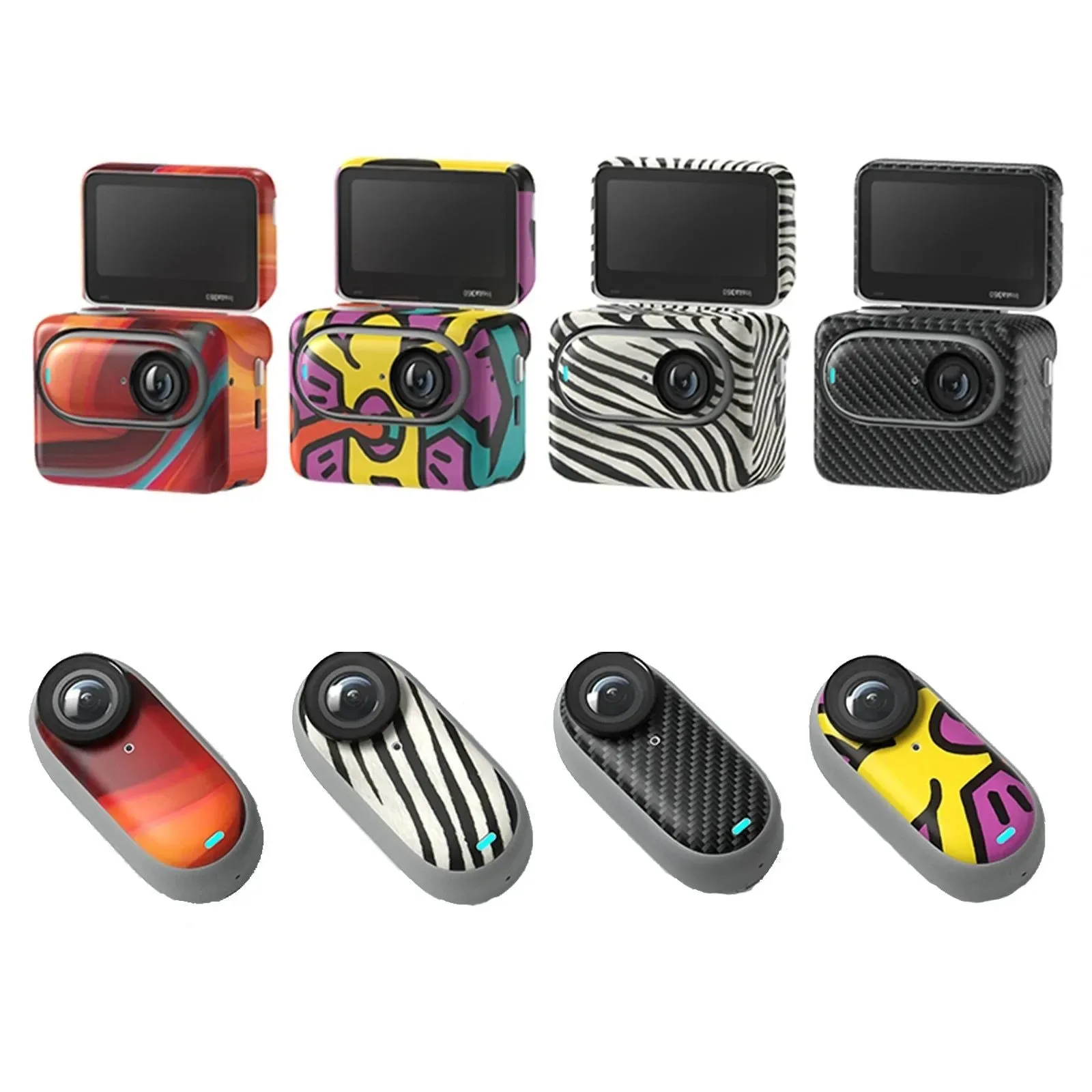 Detailed Calcomanía de material suave para Insta360 GO 3 – Adhesivos corporales película protectora para Insta360 GO 3 accesorios para cámara de acción deportiva Consistent