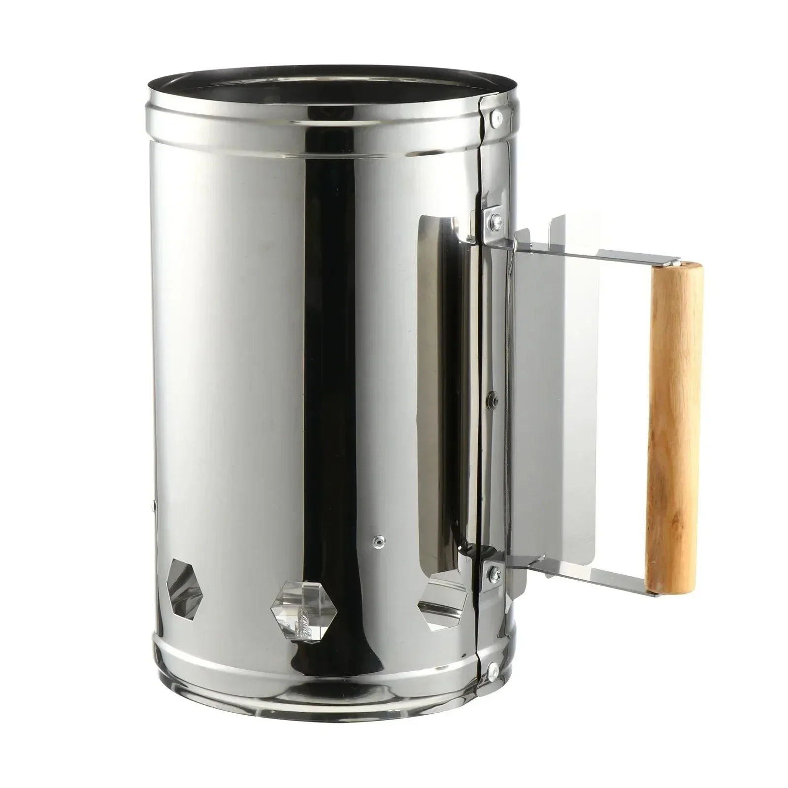 Trusted Chimenea de carbón para encender fuego herramienta para barbacoa ahumador de caja para exteriores encendedor de carbón barbacoa de camping de acero inoxidable Pure
