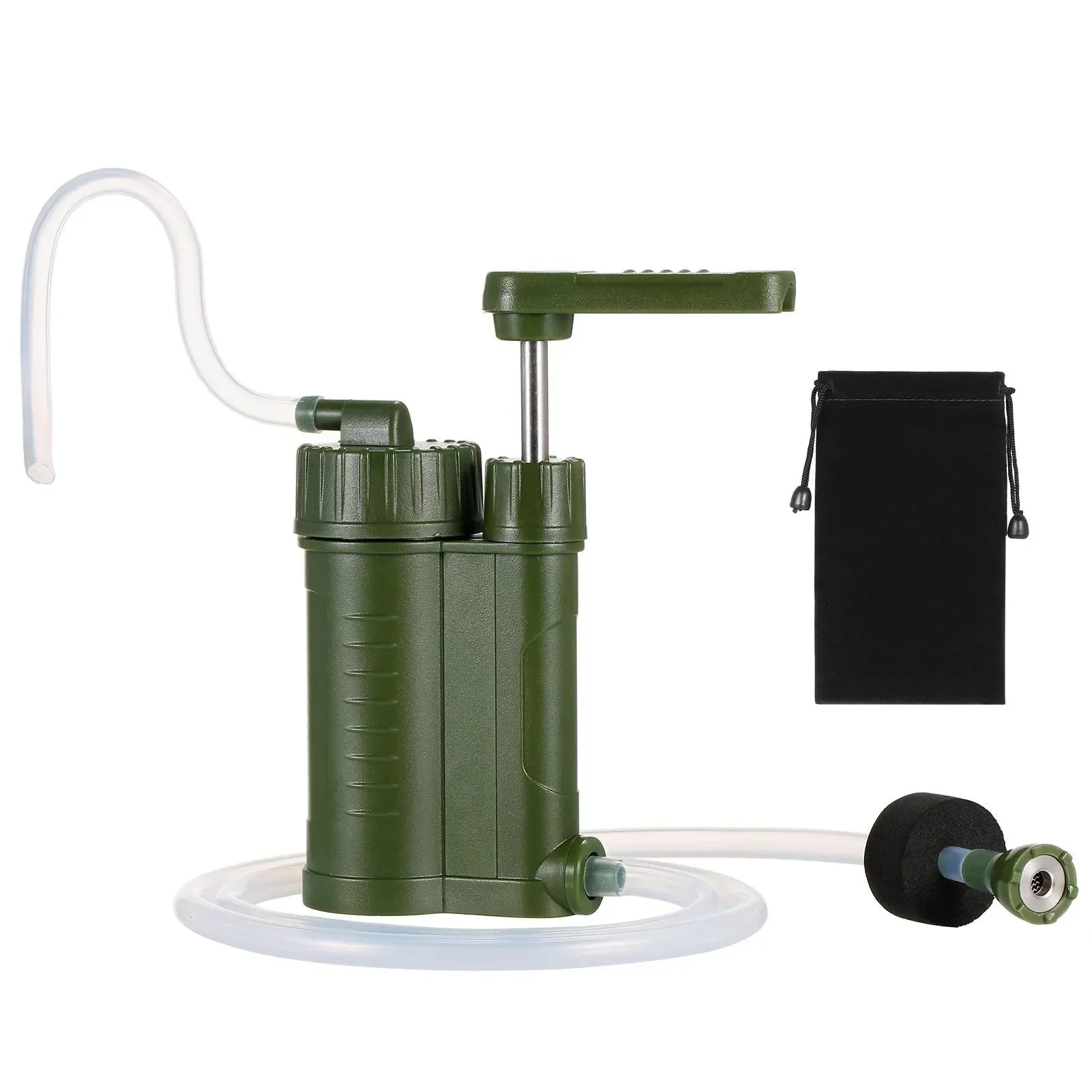 User-Friendly Sistema de filtración de agua para exteriores Purificador de agua de caudal rápido 200-400 ml min para camping senderismo emergencias y pesca. High-Grade