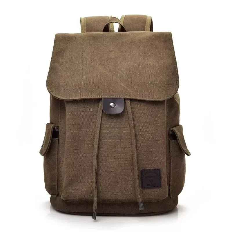 Dependable Mochila de lona de alta calidad para hombre mochila escolar grande para viajes camping y estilo. Eco-Friendly
