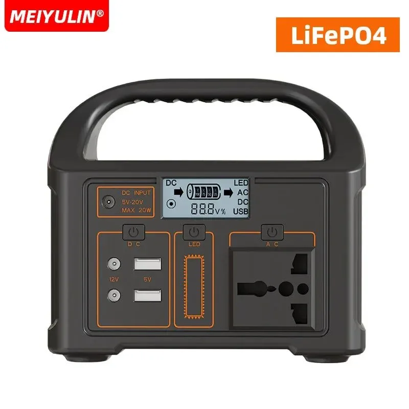 World-Class Estación de energía portátil LiFePO4 de 100 W y 24 000 mAh generador solar con CA CC USB para camping hogar y emergencias. Convenient