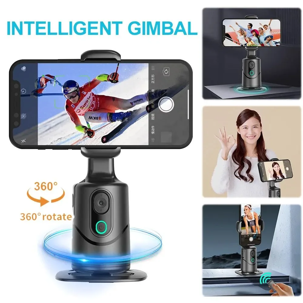 Elite Trípode para teléfono con seguimiento automático – Soporte inteligente de seguimiento facial de 360° con luz de relleno para TikTok YouTube Bluetooth control de gestos tipo C Environmentally Friendly