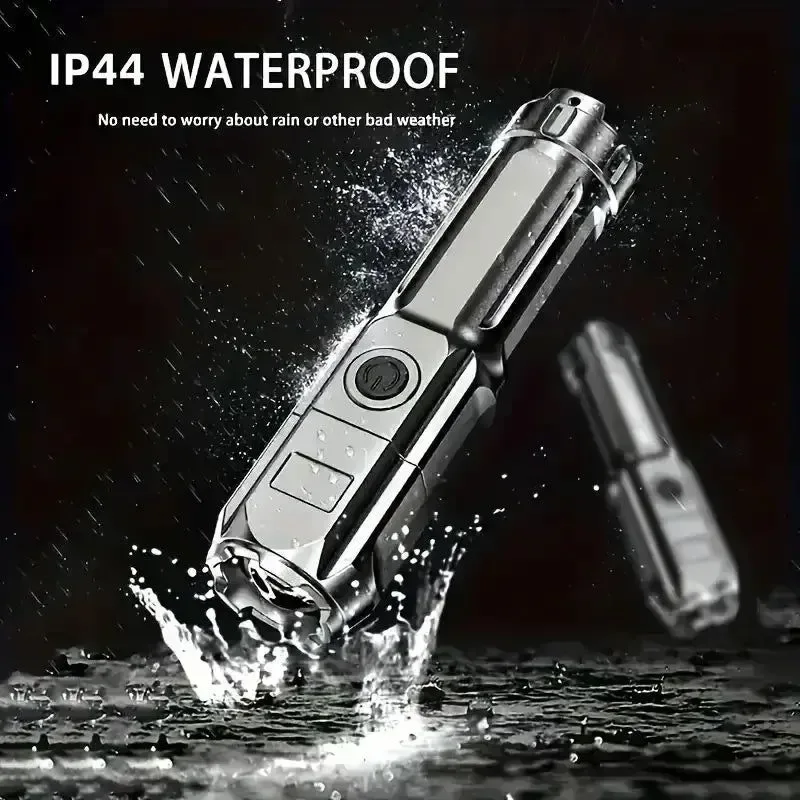 Secure Linterna LED recargable ultrabrillante 100 000 lúmenes luz táctica con zoom USB para pesca caza y acampada. Luxury