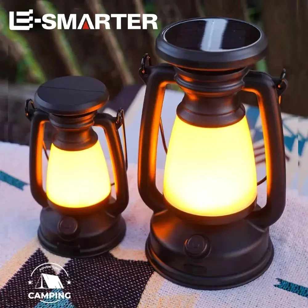 Original Design USB Solar Rechargeable Camping Lantern – Portable LED Tent Light with 3000K–5000K Dimming Waterproof Outdoor Lamp Powerful