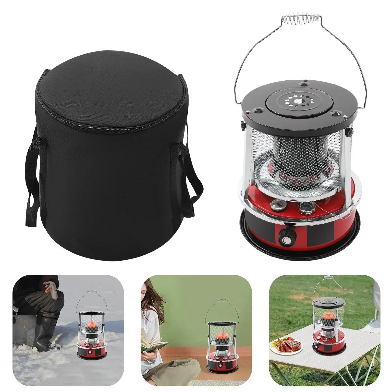 High-Grade Portable Kerosene Heater with Adjustable Height 5.2L Tank 8000 BTU Output for Outdoor and Indoor Use Fine Crafted