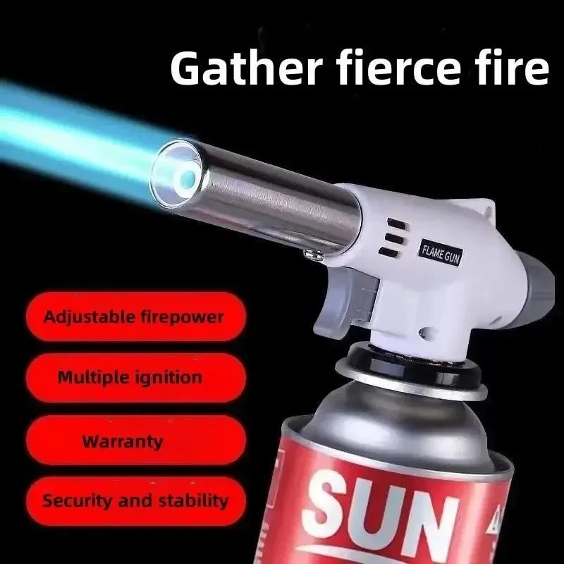 Genuine Adjustable Butane Flame Gun for Camping Baking BBQ and Crafts Lightweight
