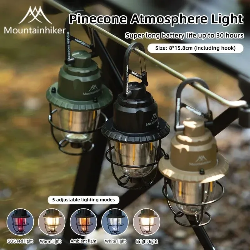 Fine Crafted Rechargeable Vintage Lantern Retro LED Camping Light for Outdoor Emergency Power Outages Unique