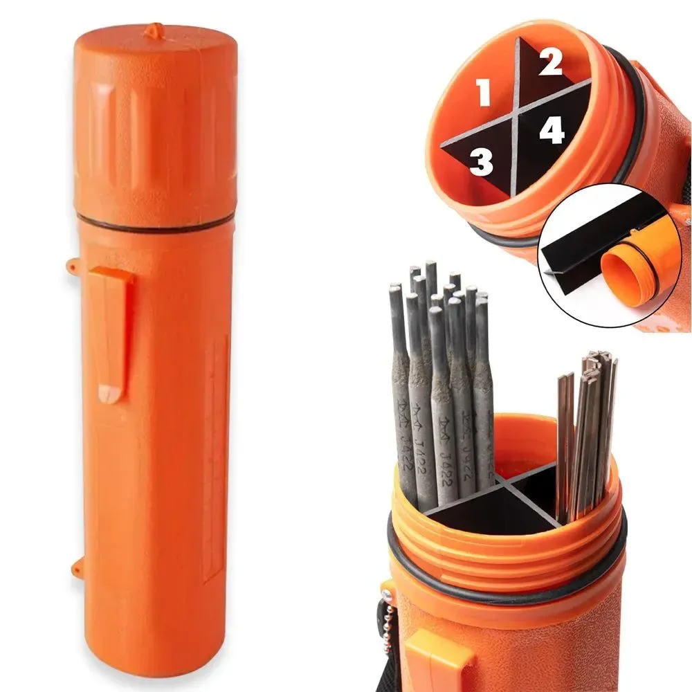 Top-Quality Heavy-Duty Moisture-Proof Welding Electrode Storage Tube with Belt Clip Internal Dividers Unique